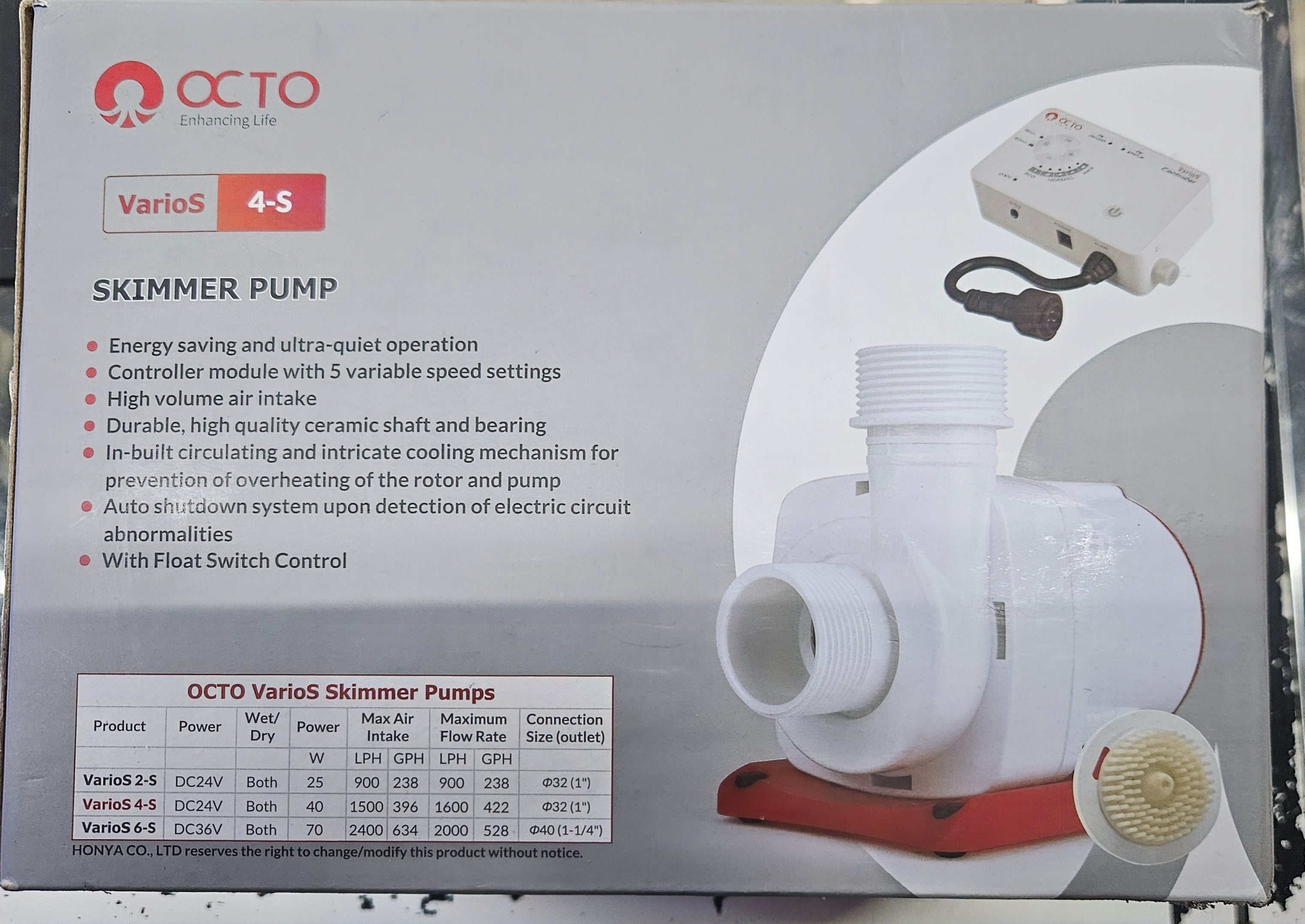 Octo Skimmer Pump Varios 4-S