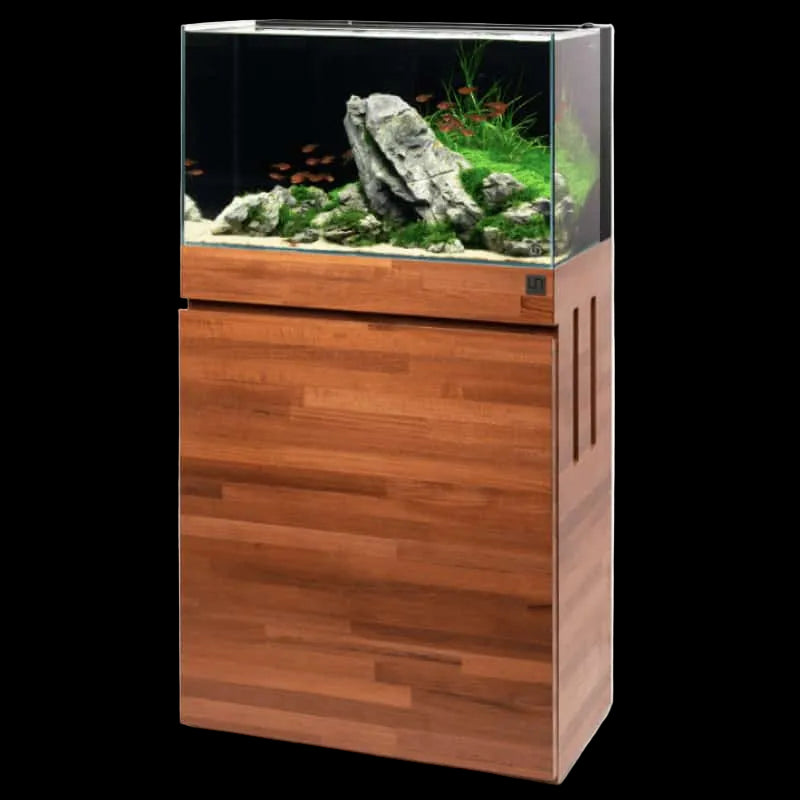 UNS Rimless Aquarium 60U w/ Natural Wood Stand